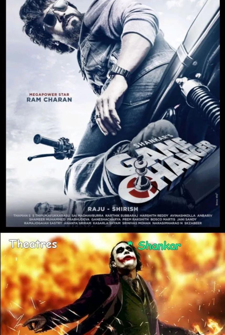 memes on ram charan - shankar game changer movie look..!!