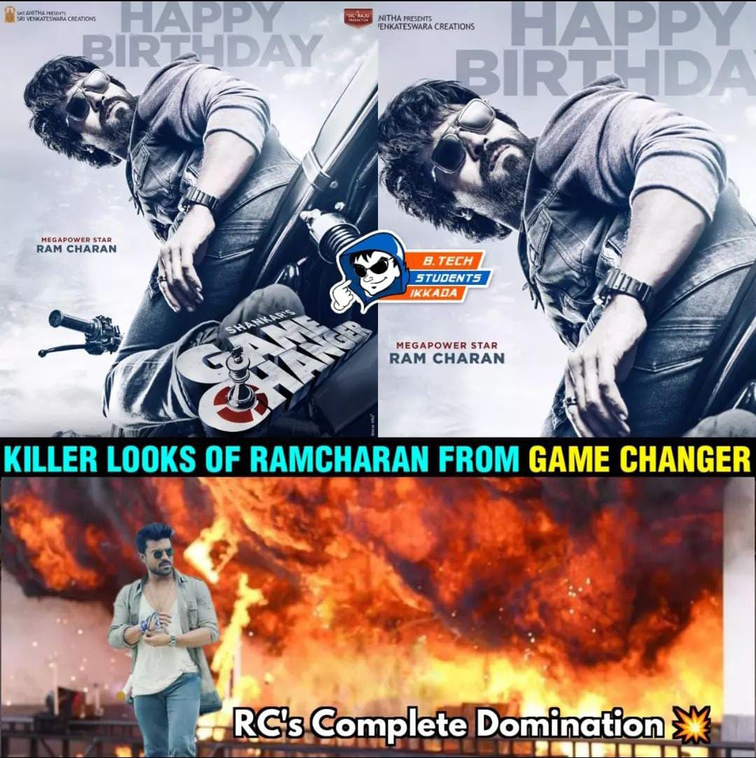 memes on ram charan - shankar game changer movie look..!!