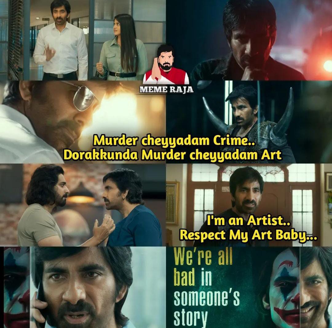 memes on raviteja ravanasura trailer..!! 