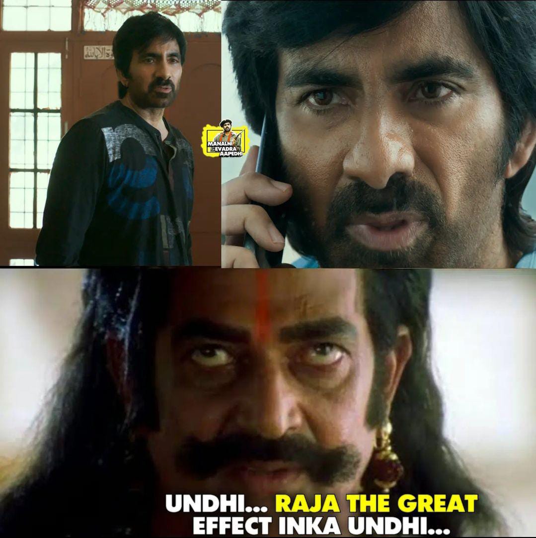 memes on raviteja ravanasura trailer..!! 