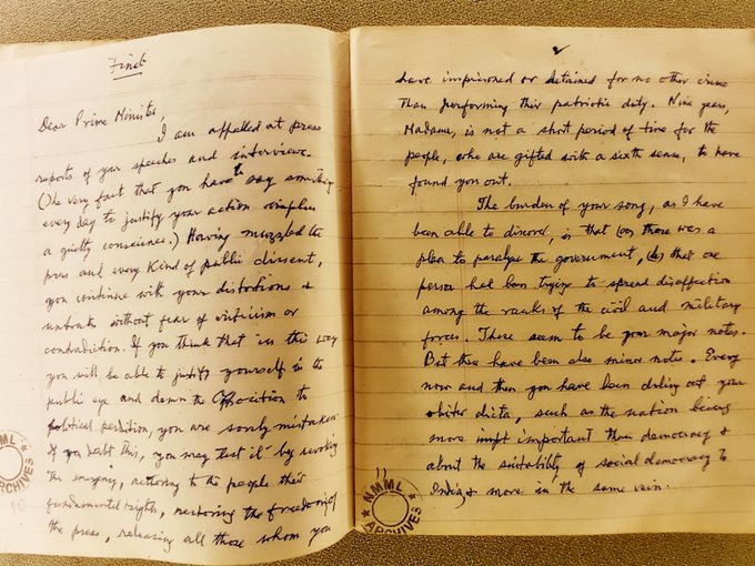 have you seen our politicians handwritten letters..!!have a look..
