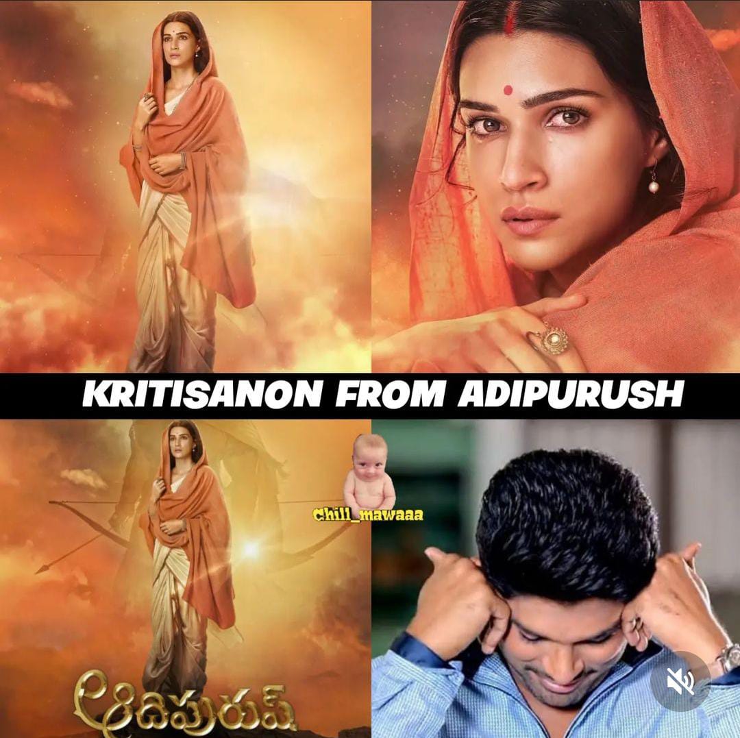memes on kritisanan first look from aadipurush movie..!!