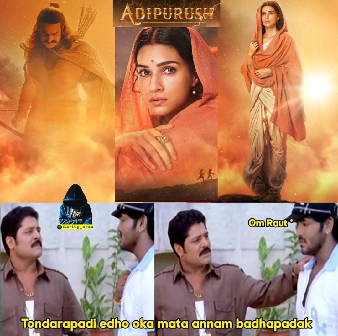 memes on kritisanan first look from aadipurush movie..!!
