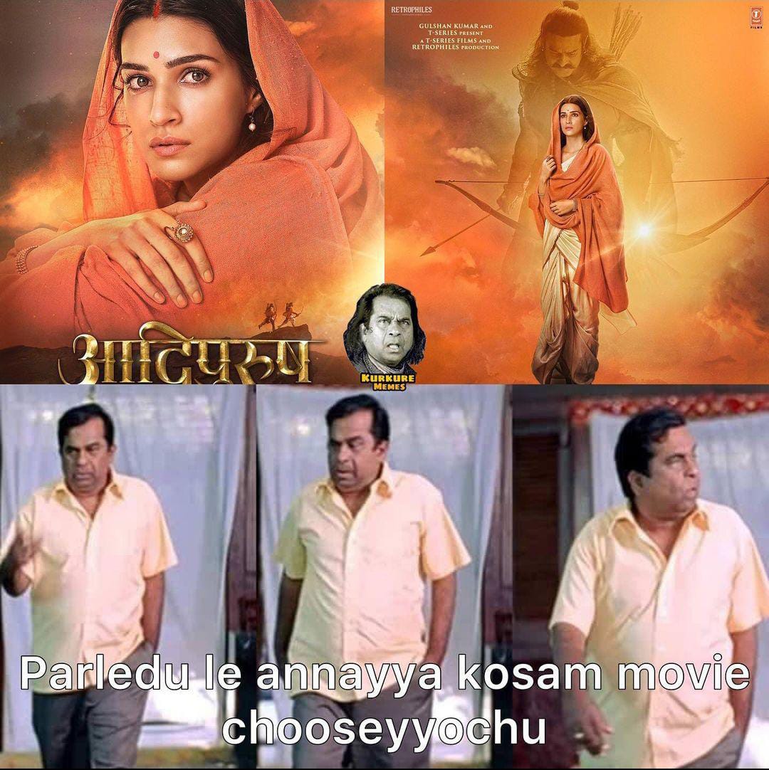 memes on kritisanan first look from aadipurush movie..!!