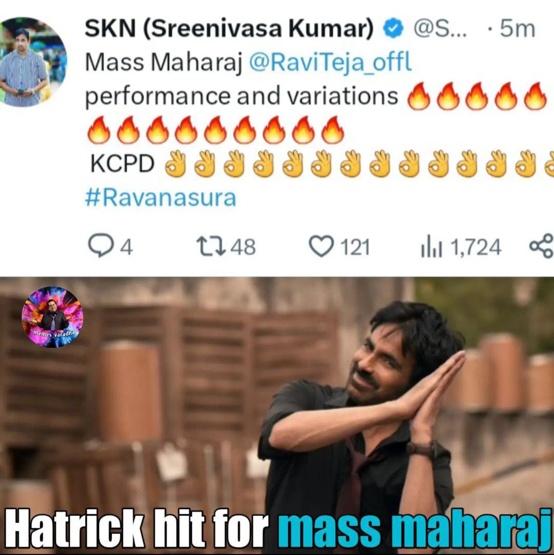 memes on raviteja ravanasura movie release..!!