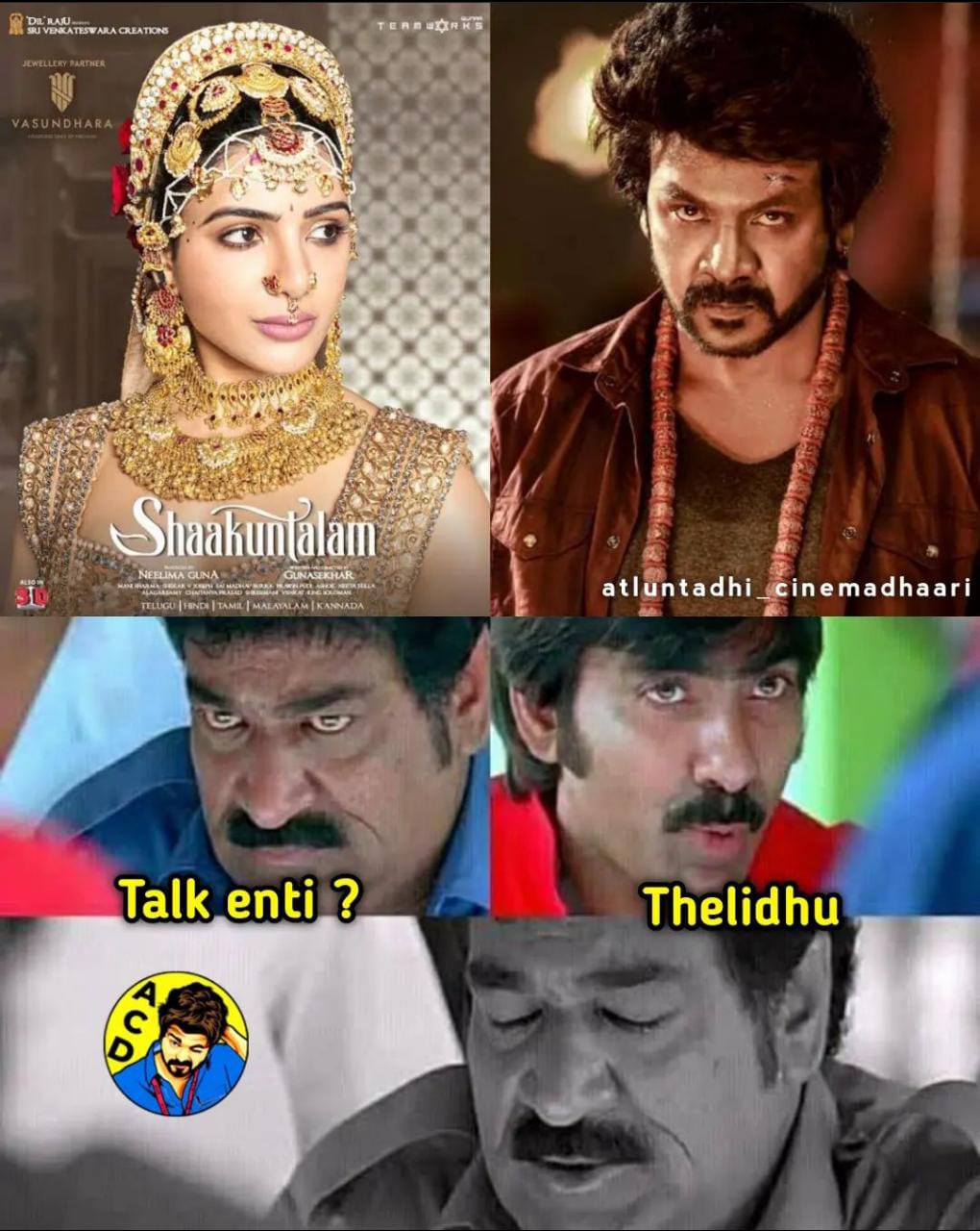 memes on samantha shakunthalam movie...!!