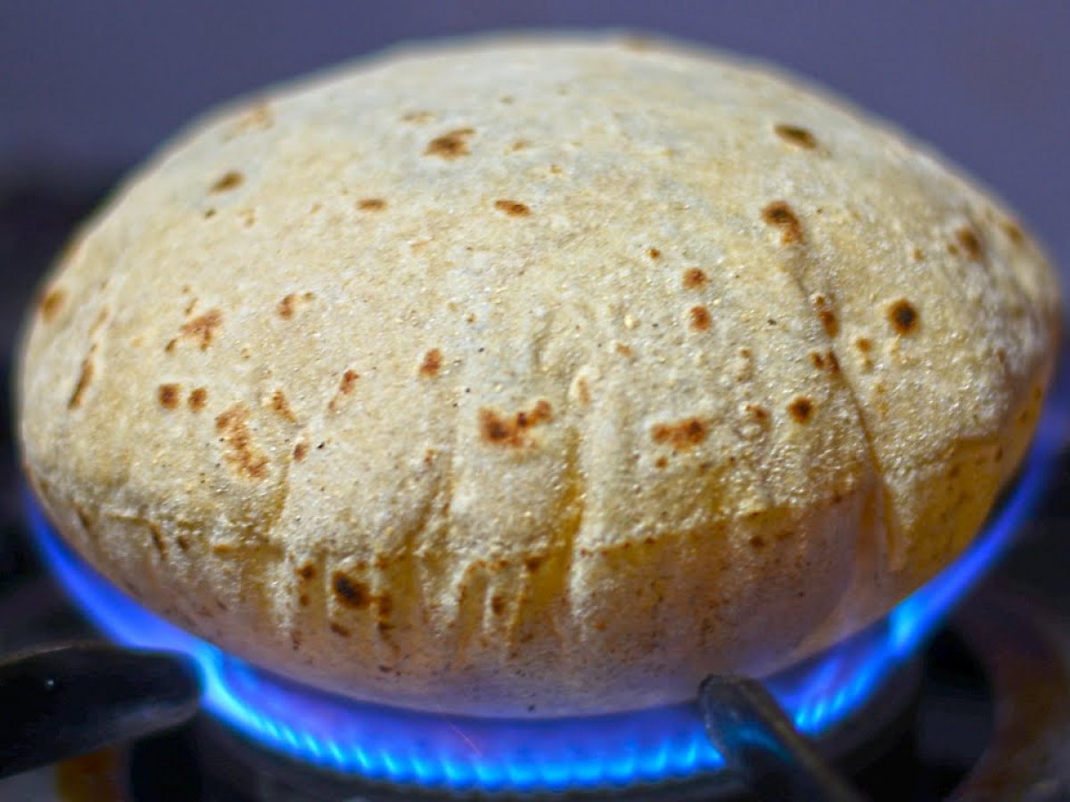 roti making directly on gas stove flame causes cancer..