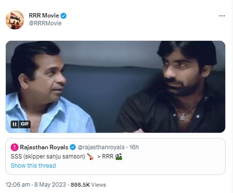look the conversation between RR and RRR in twitter..!!