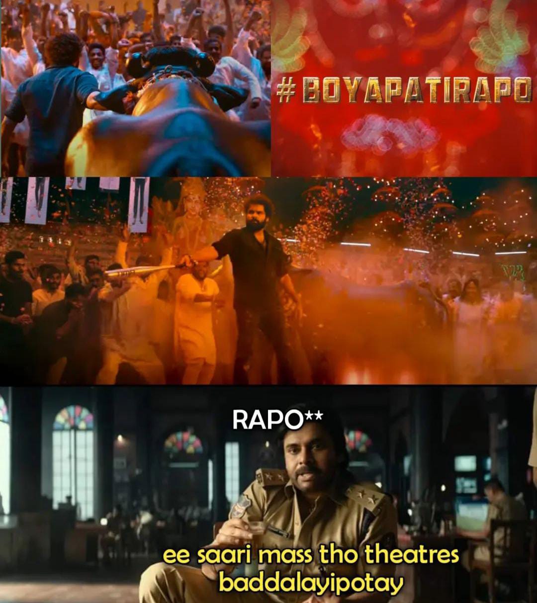 memes on boyapati-ram pothineni movie first glimpse..!!