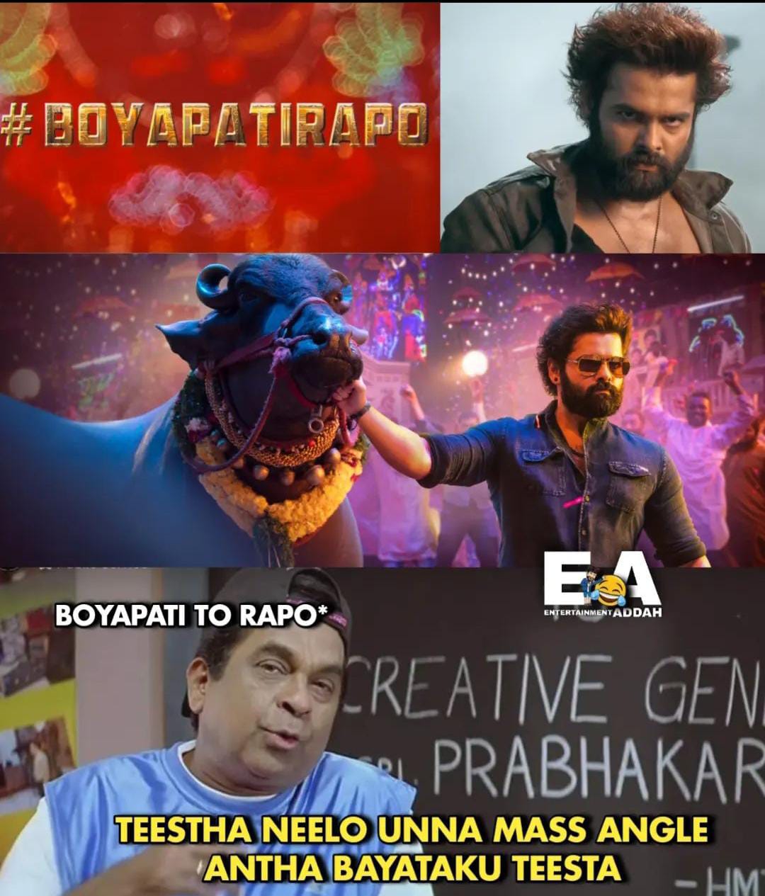 memes on boyapati-ram pothineni movie first glimpse..!!