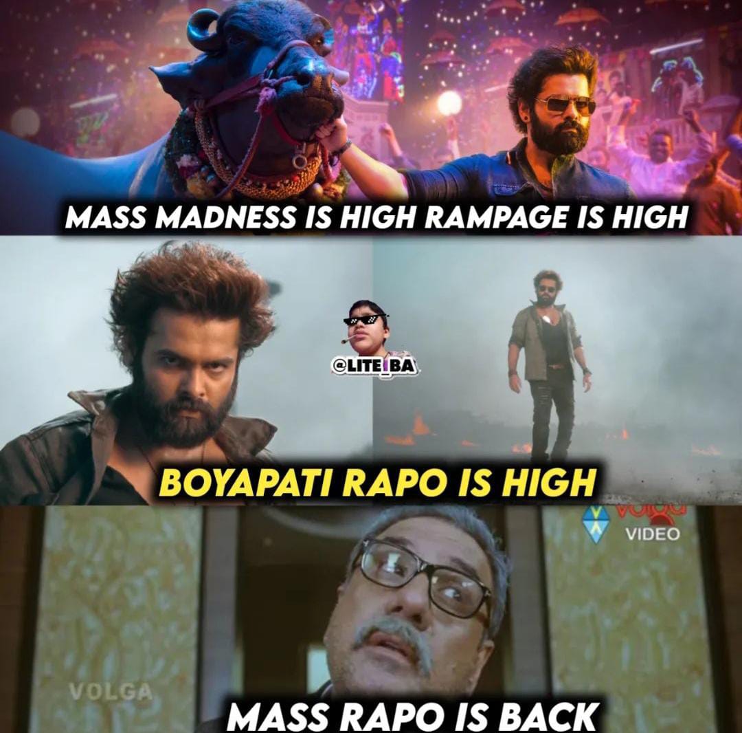 memes on boyapati-ram pothineni movie first glimpse..!!