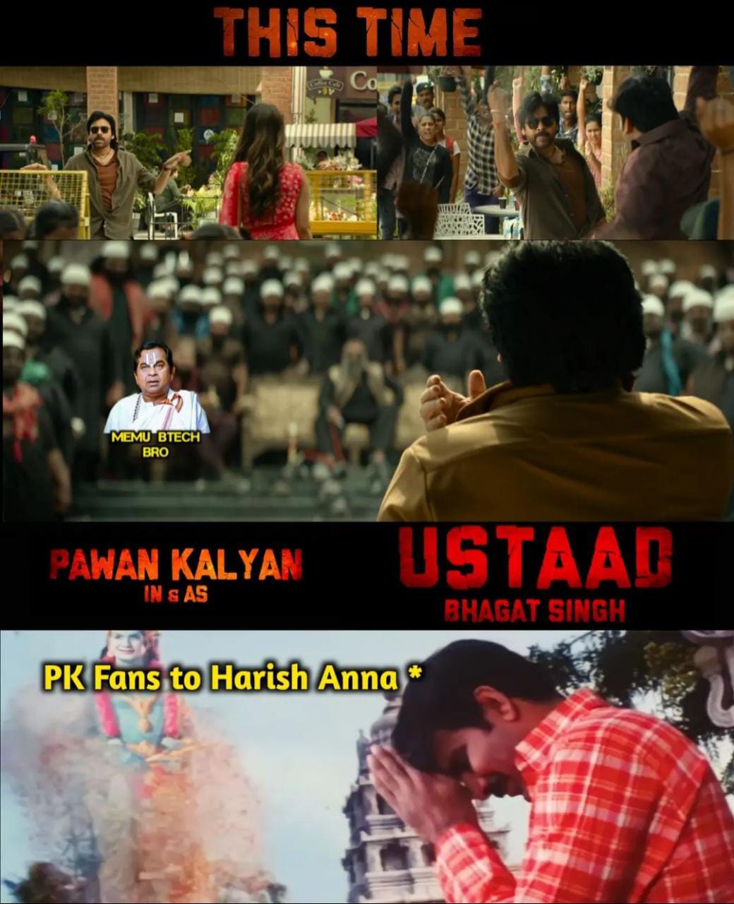 memes on ustad bhagat singh first glimpse..!!