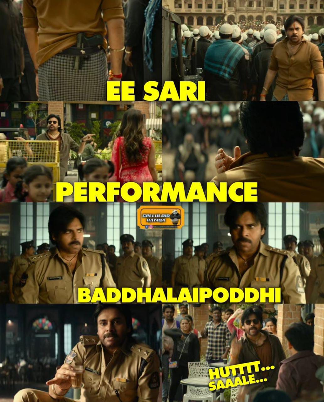 memes on ustad bhagat singh first glimpse..!! 