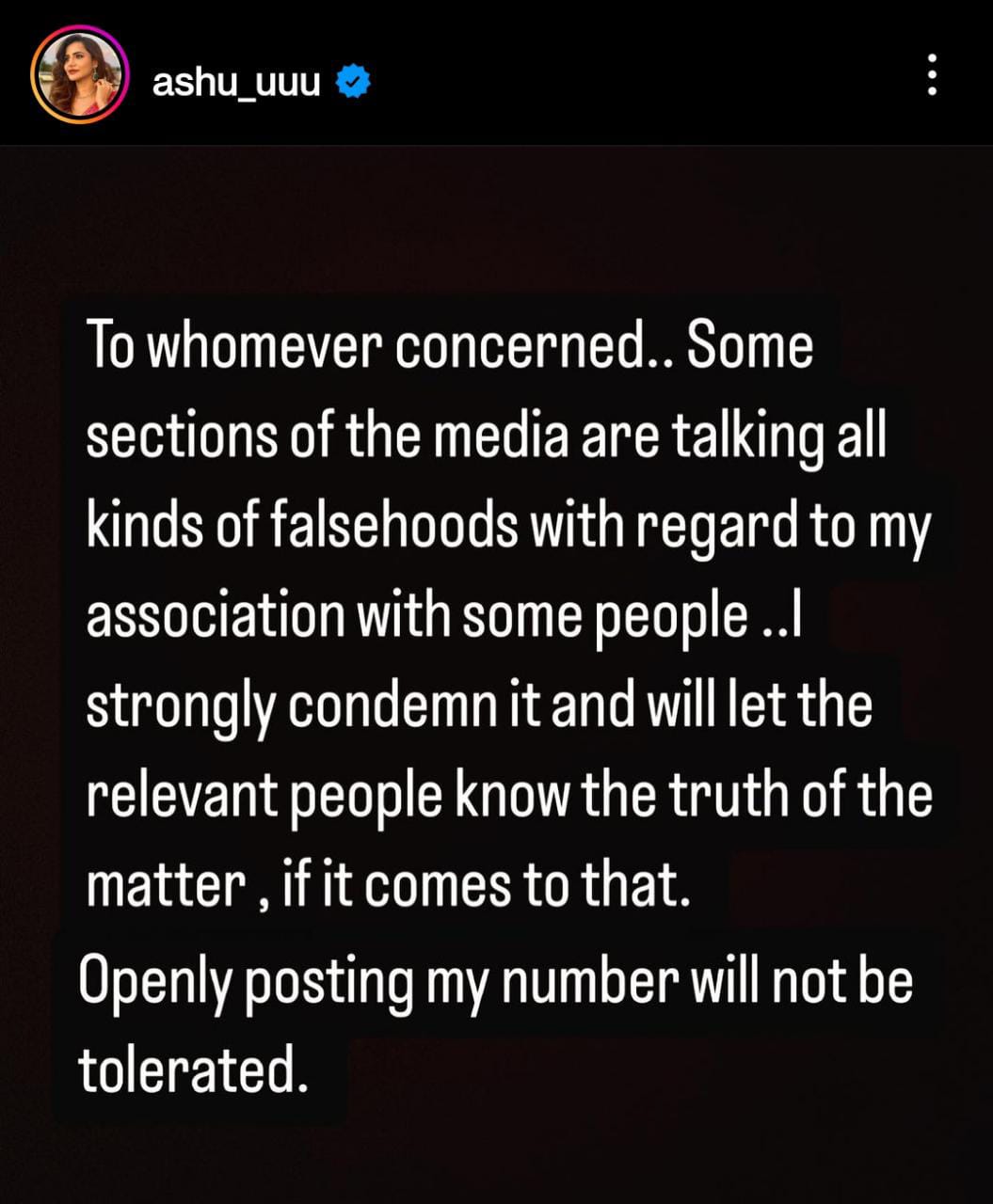 ashu reddy responds on kp chowdary issue