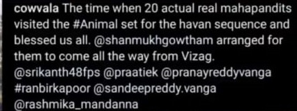 sandeep reddy vanga took care of this scene in animal