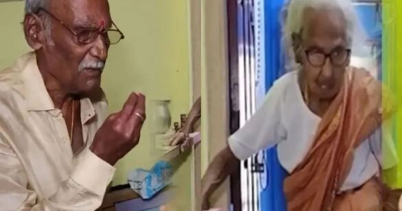 man celebrated birthday of his mother