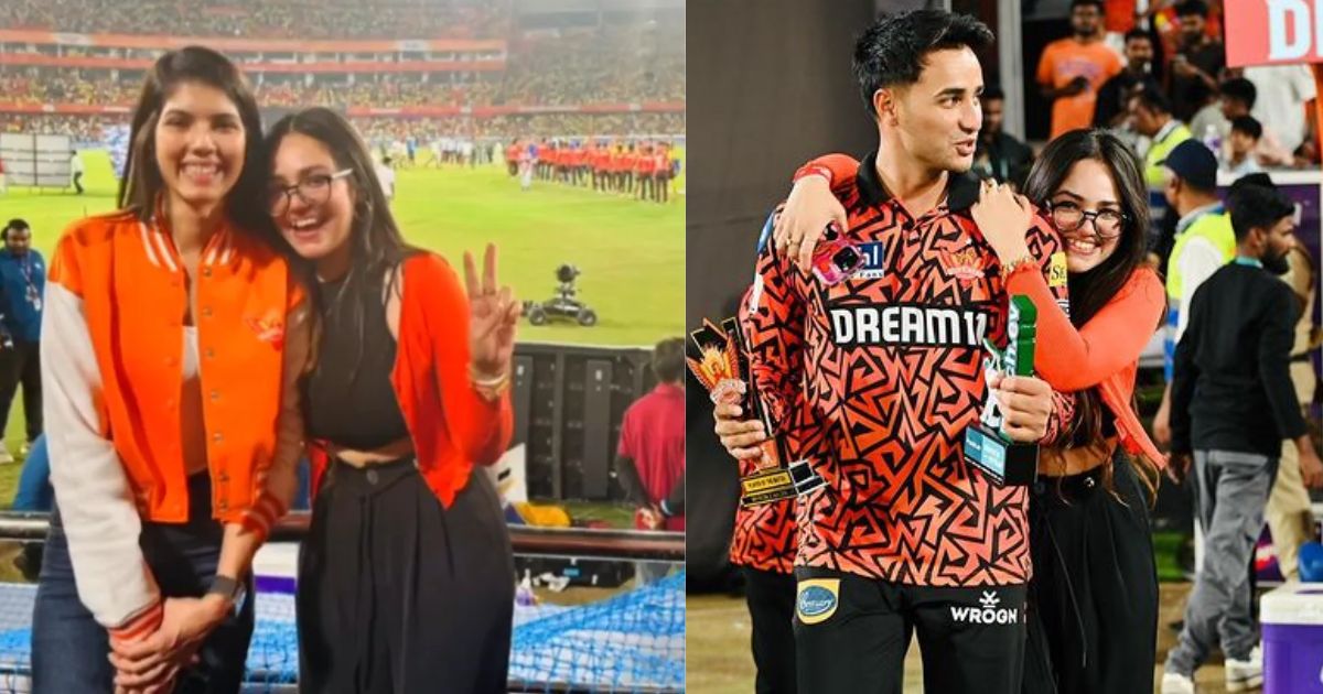 girl with kaviya maran in csk vs srh
