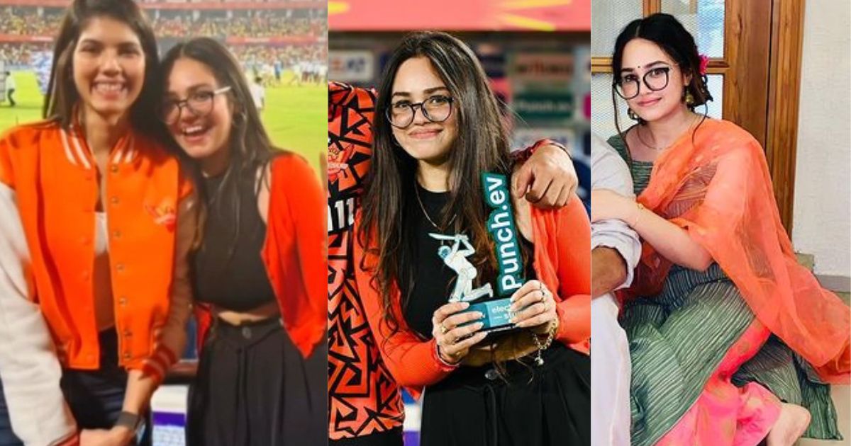 girl with kaviya maran in csk vs srh