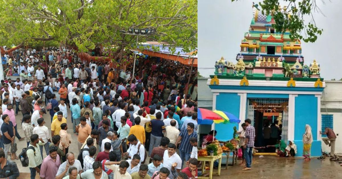 traffic jam near chilkur balaji temple